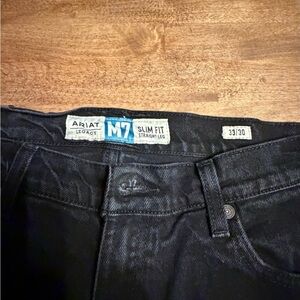 Ariat Men's Dark Slim Straight Jeans